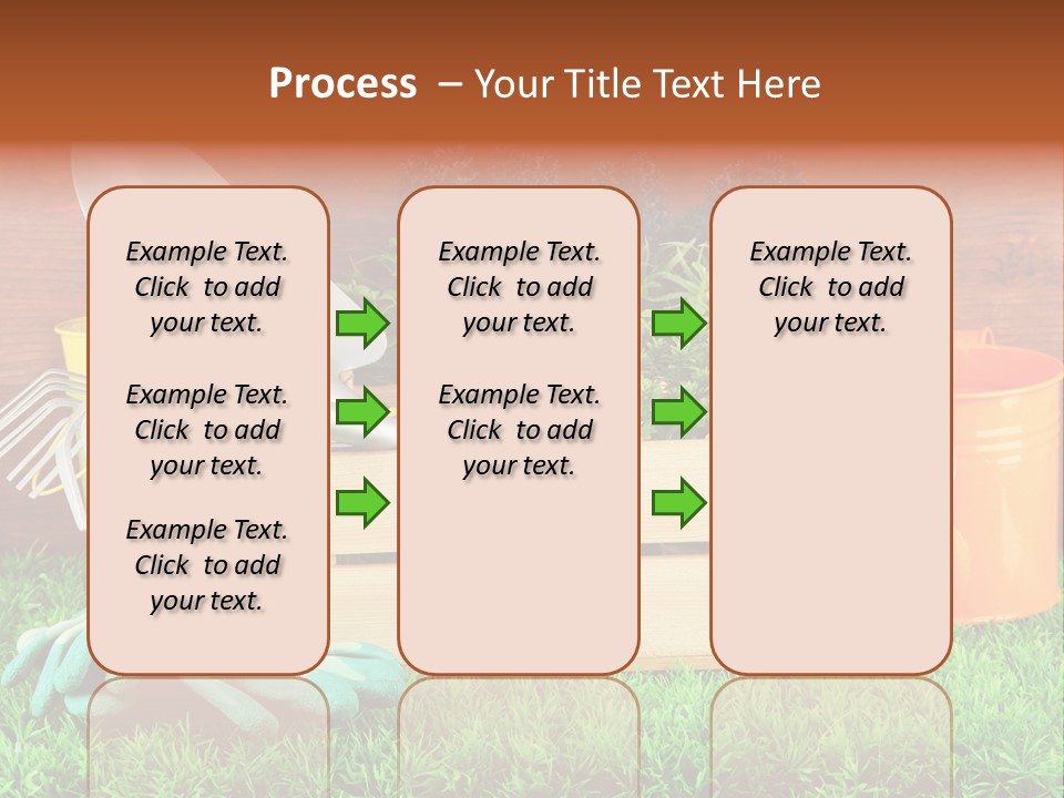 Dirt Leaf Flowerpot PowerPoint Template