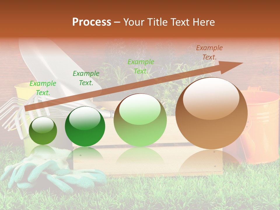 Dirt Leaf Flowerpot PowerPoint Template