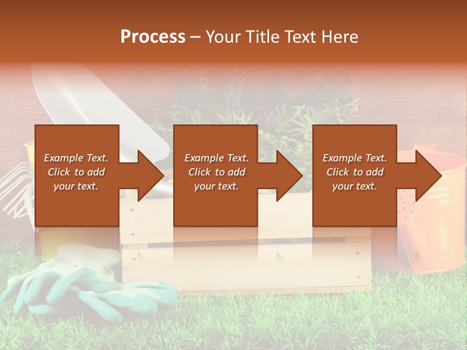 Dirt Leaf Flowerpot PowerPoint Template