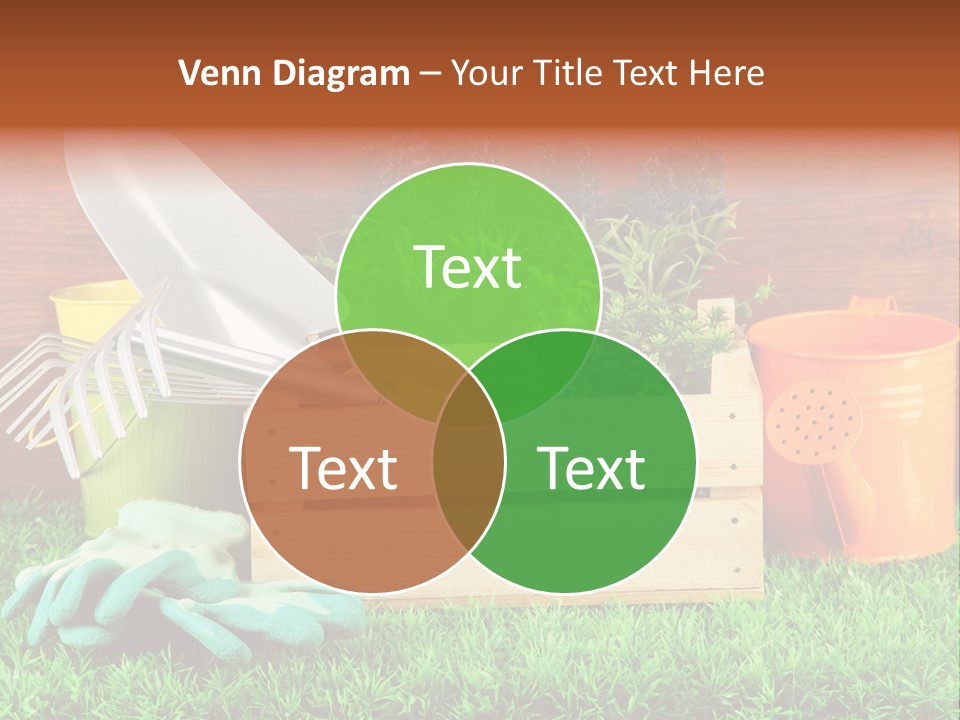 Dirt Leaf Flowerpot PowerPoint Template