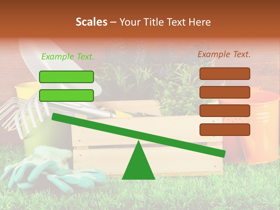 Dirt Leaf Flowerpot PowerPoint Template