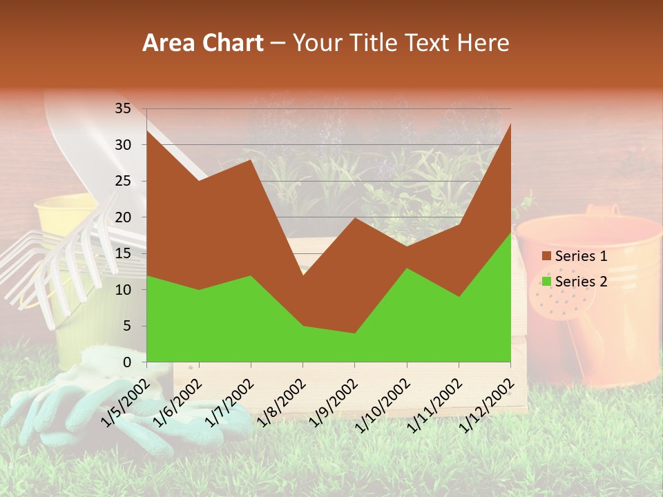 Dirt Leaf Flowerpot PowerPoint Template
