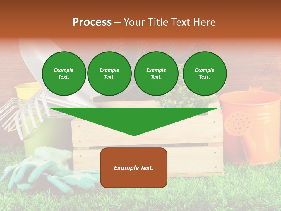 Dirt Leaf Flowerpot PowerPoint Template