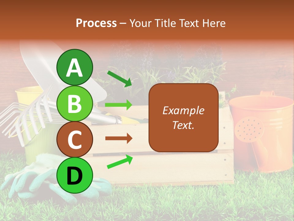 Dirt Leaf Flowerpot PowerPoint Template