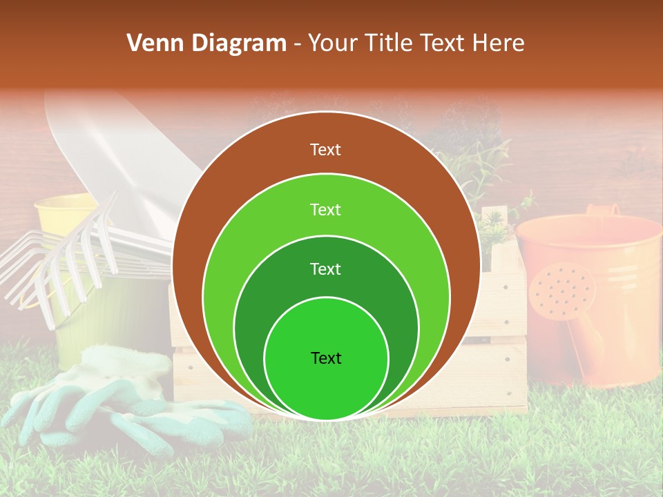 Dirt Leaf Flowerpot PowerPoint Template