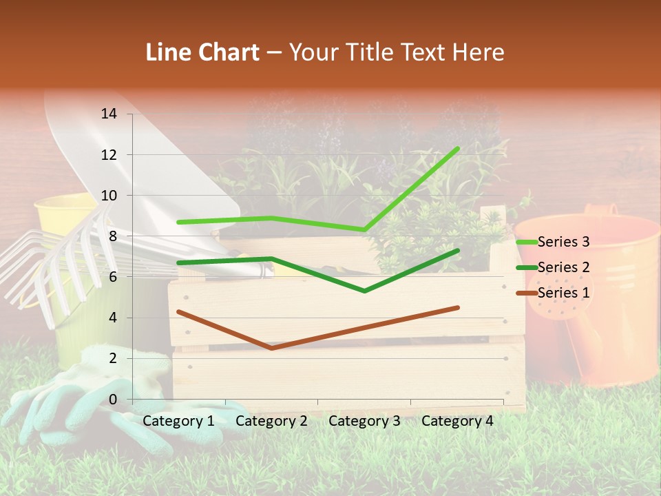 Dirt Leaf Flowerpot PowerPoint Template