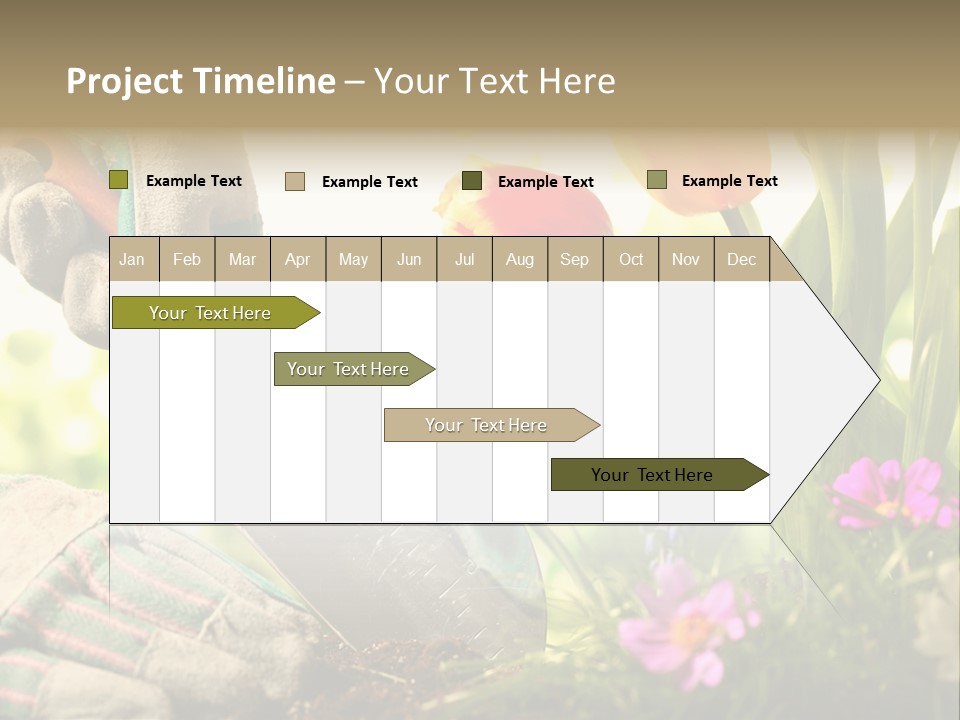 Hand Wood Plant PowerPoint Template
