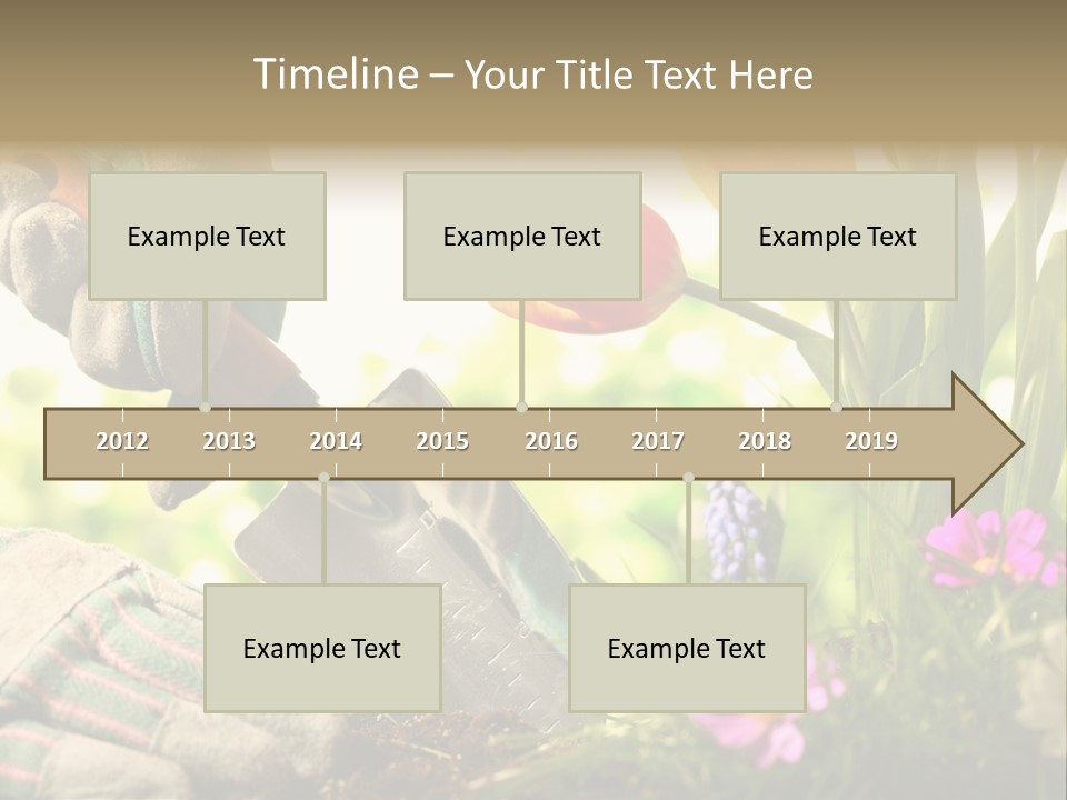 Hand Wood Plant PowerPoint Template