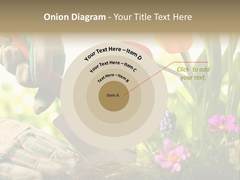 Hand Wood Plant PowerPoint Template