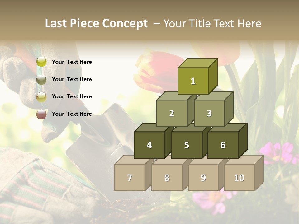 Hand Wood Plant PowerPoint Template