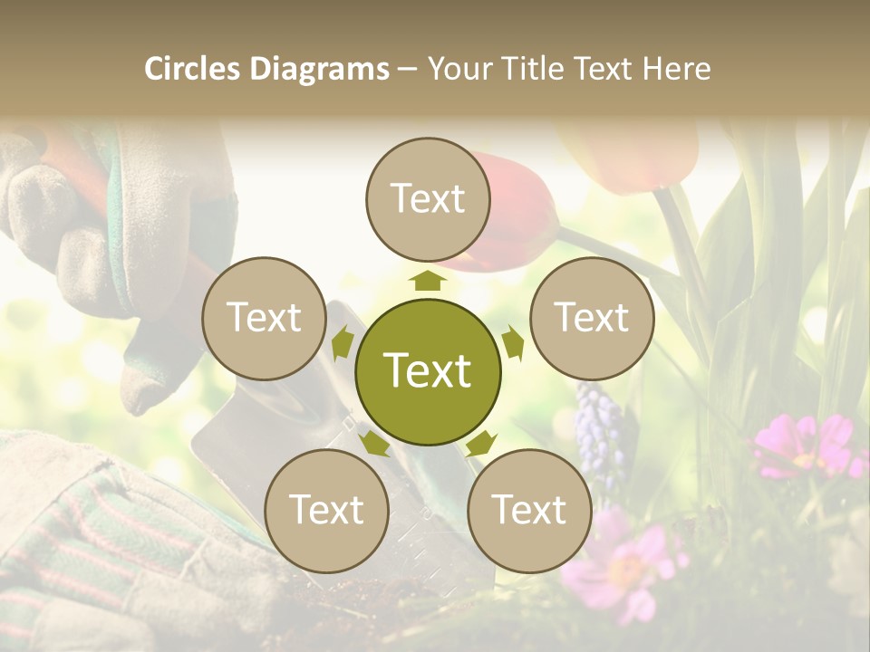 Hand Wood Plant PowerPoint Template