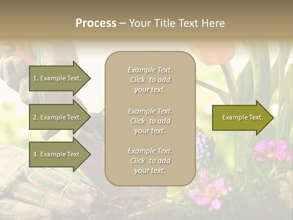 Hand Wood Plant PowerPoint Template