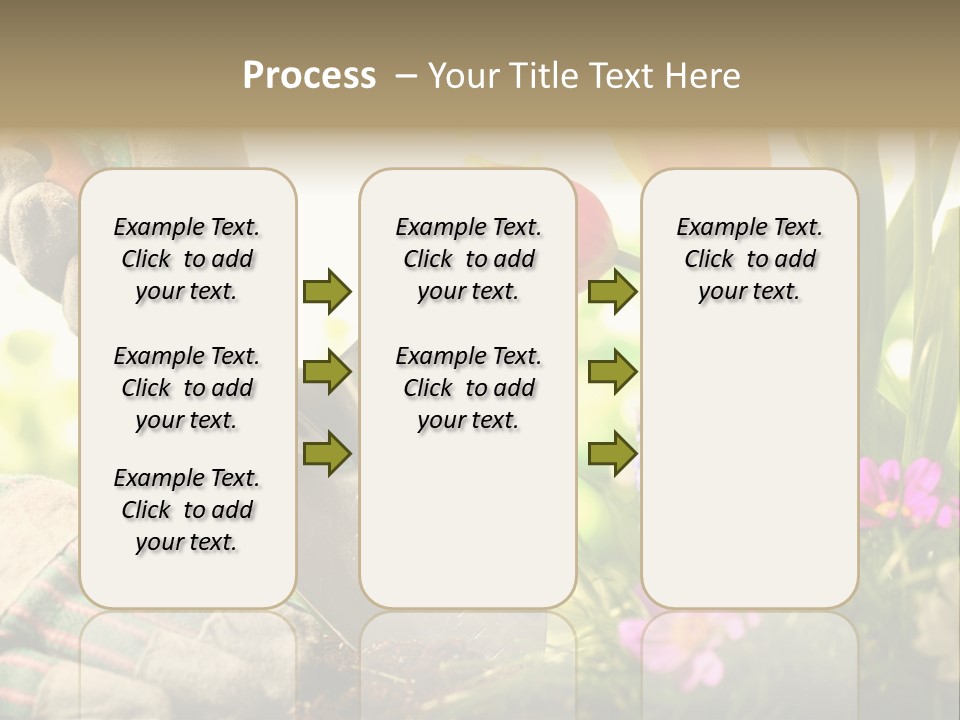 Hand Wood Plant PowerPoint Template