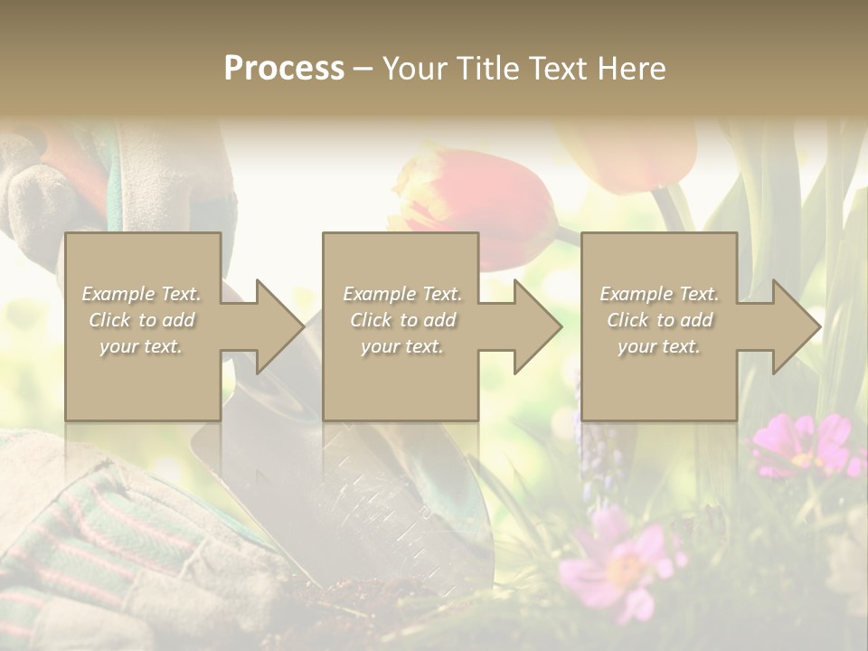 Hand Wood Plant PowerPoint Template
