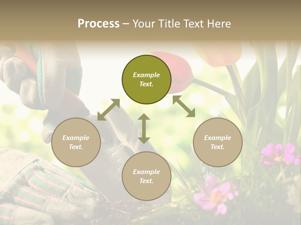 Hand Wood Plant PowerPoint Template