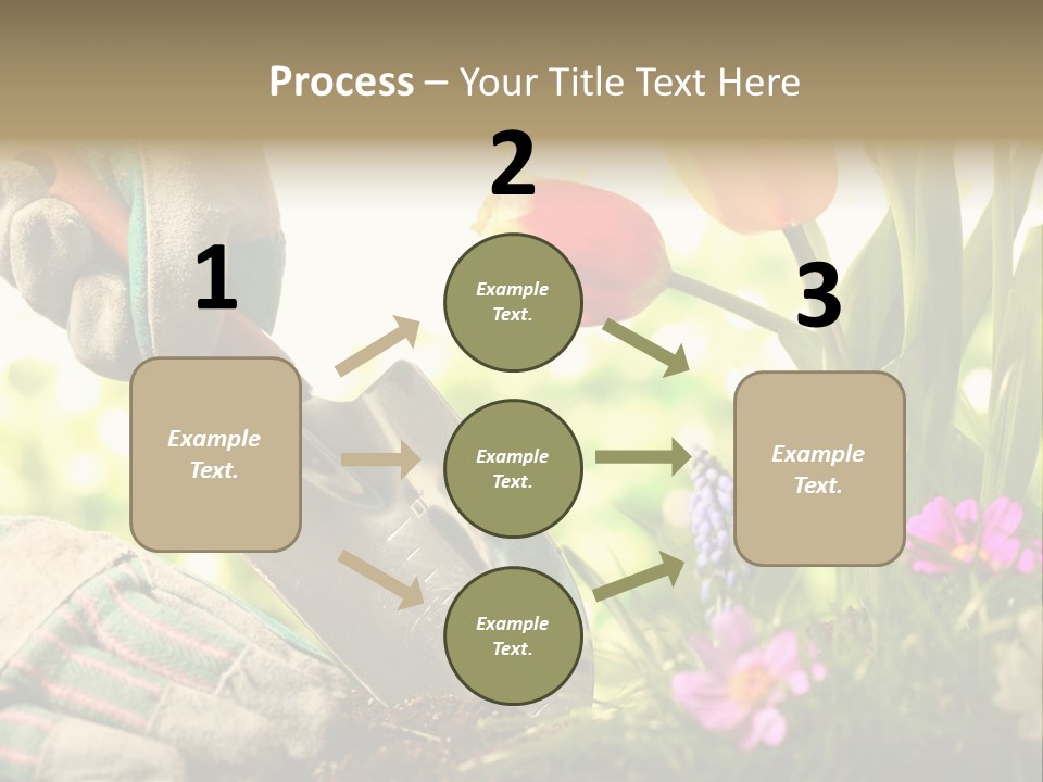 Hand Wood Plant PowerPoint Template