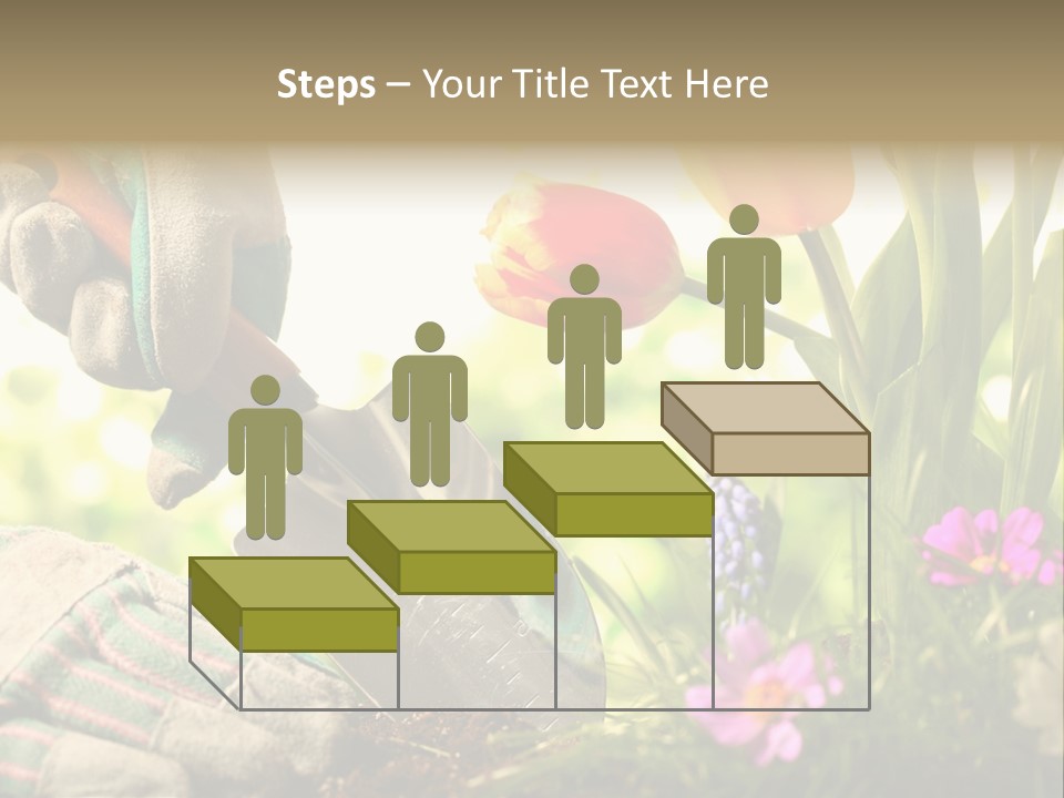 Hand Wood Plant PowerPoint Template
