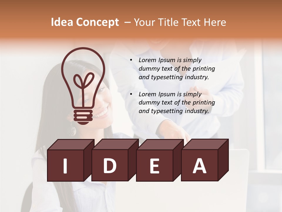 Happy Person Business PowerPoint Template