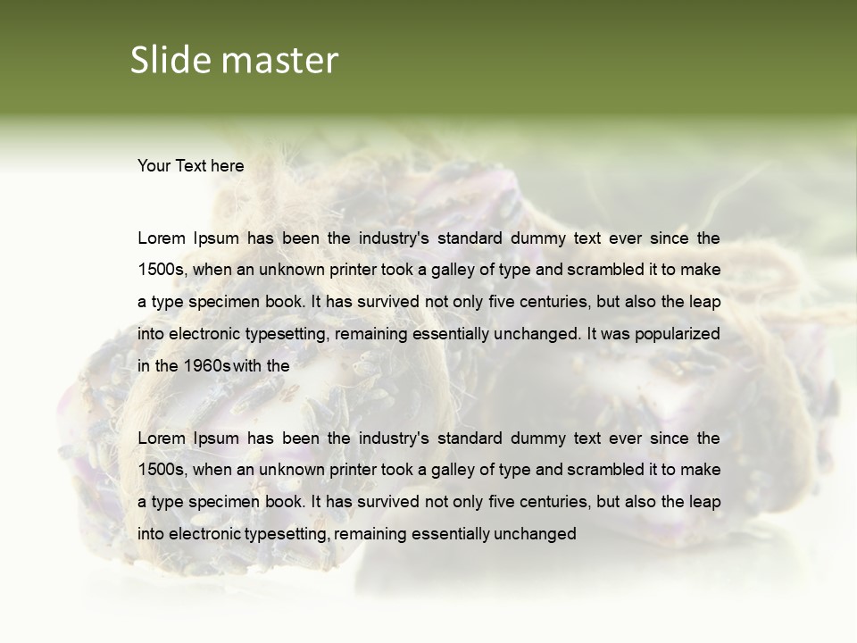 Bath Handmade Froth PowerPoint Template