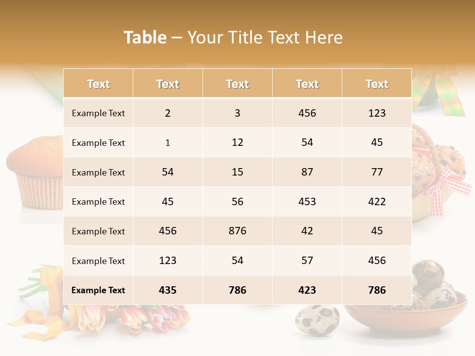 Cake Muffin Fresh PowerPoint Template