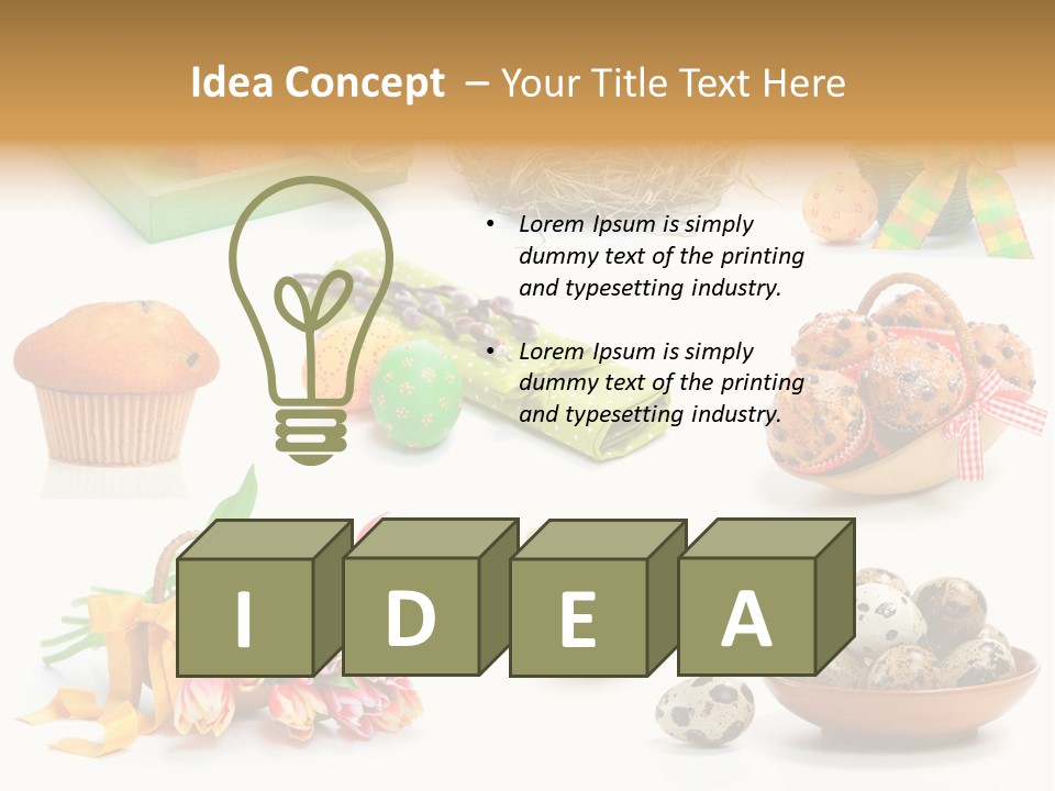 Cake Muffin Fresh PowerPoint Template