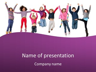 Joy Friends Childhood PowerPoint Template