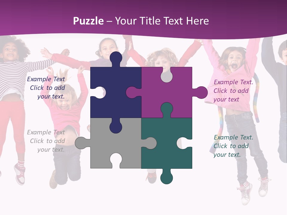 Joy Friends Childhood PowerPoint Template