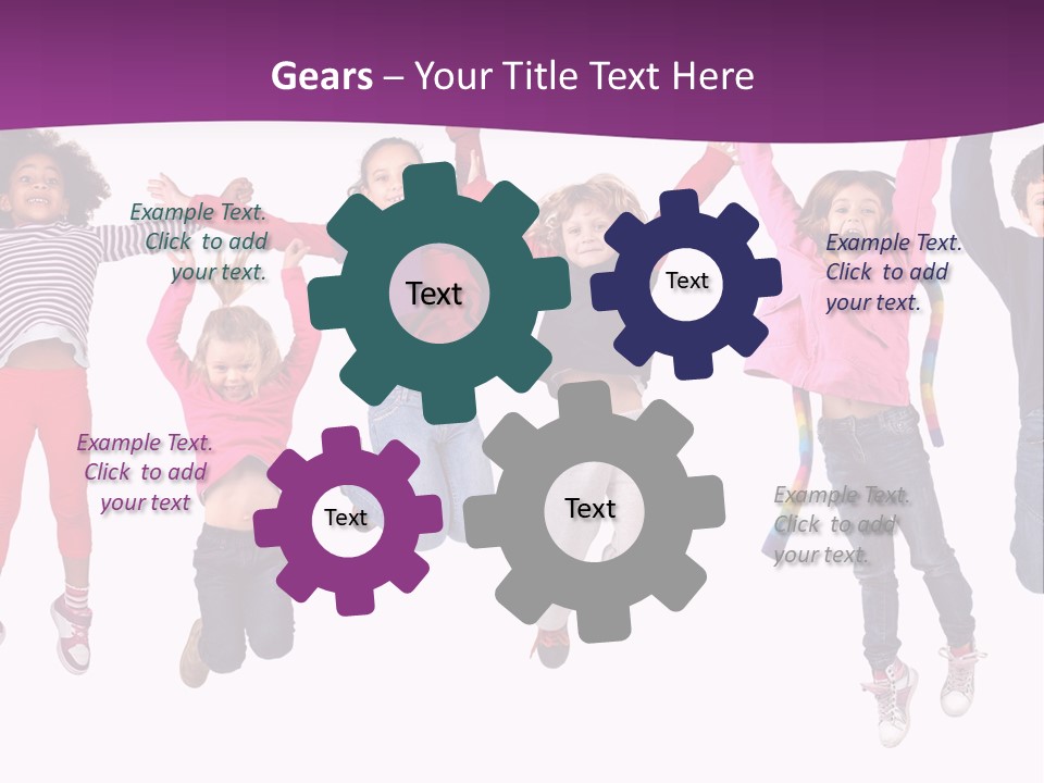 Joy Friends Childhood PowerPoint Template