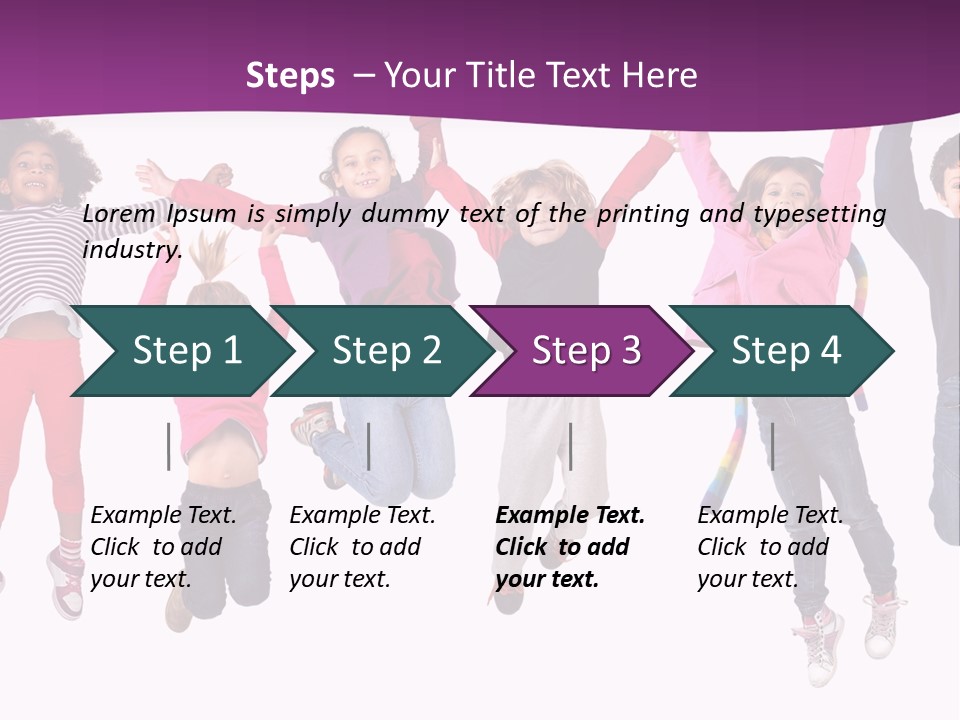 Joy Friends Childhood PowerPoint Template