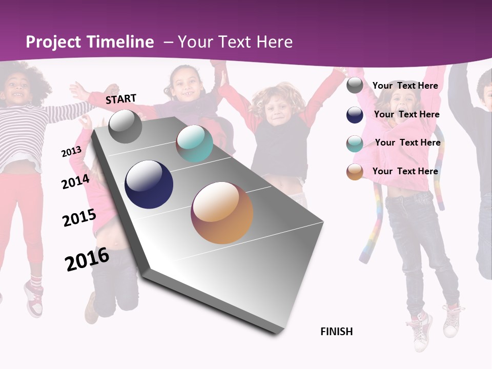 Joy Friends Childhood PowerPoint Template