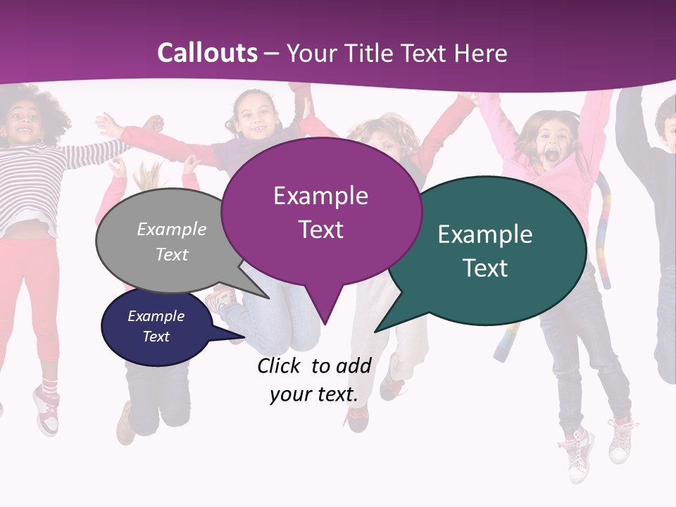 Joy Friends Childhood PowerPoint Template