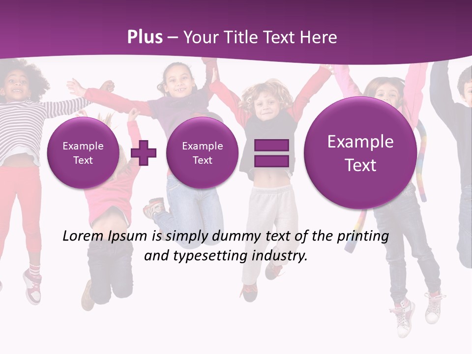 Joy Friends Childhood PowerPoint Template