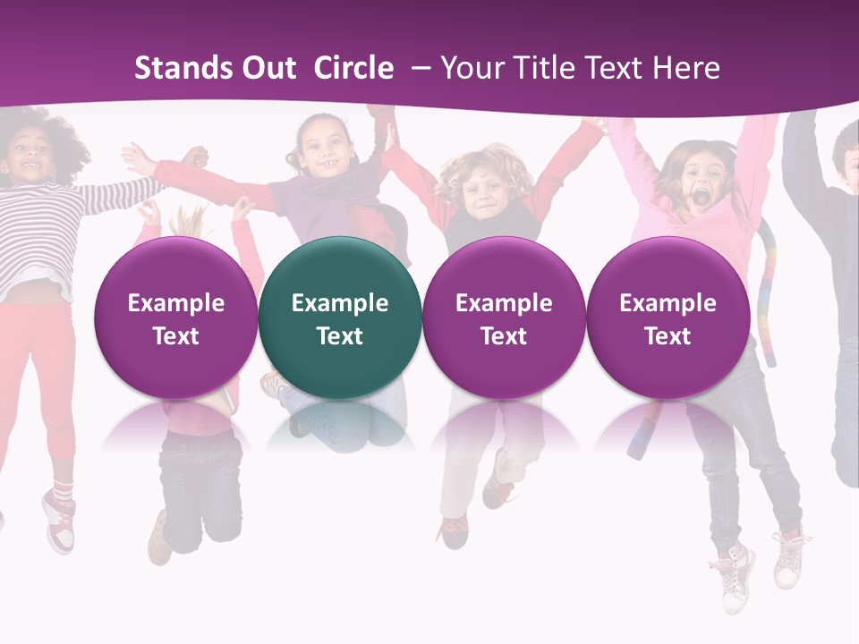 Joy Friends Childhood PowerPoint Template