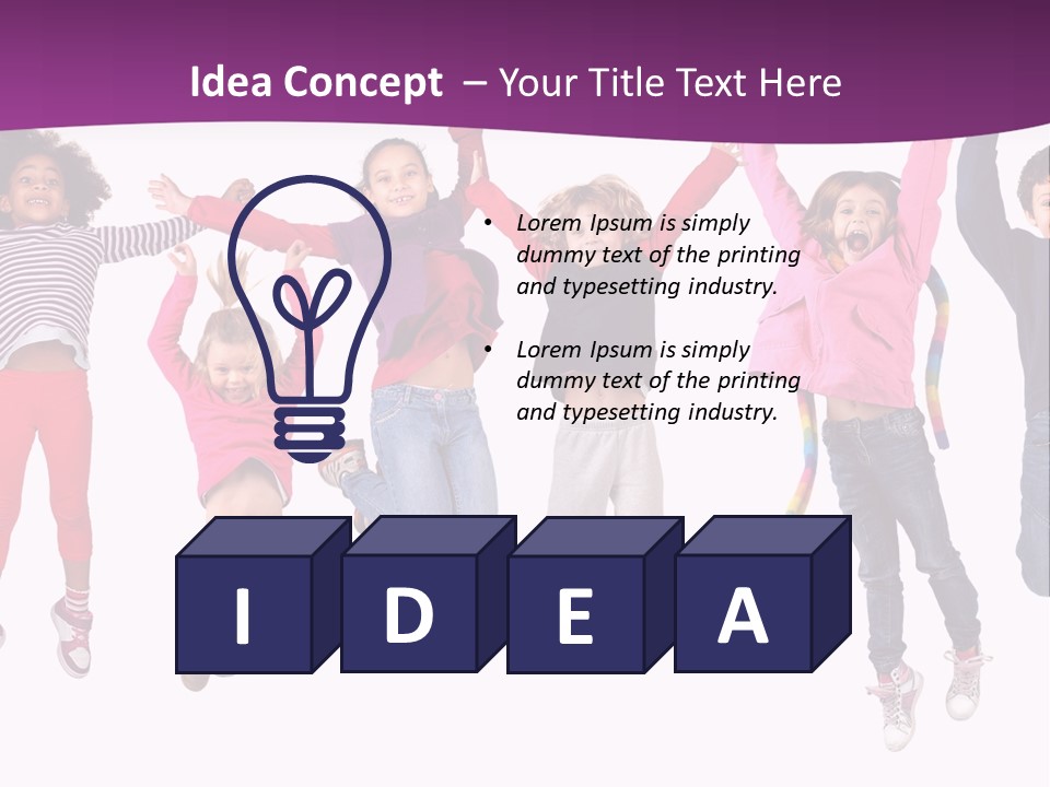 Joy Friends Childhood PowerPoint Template