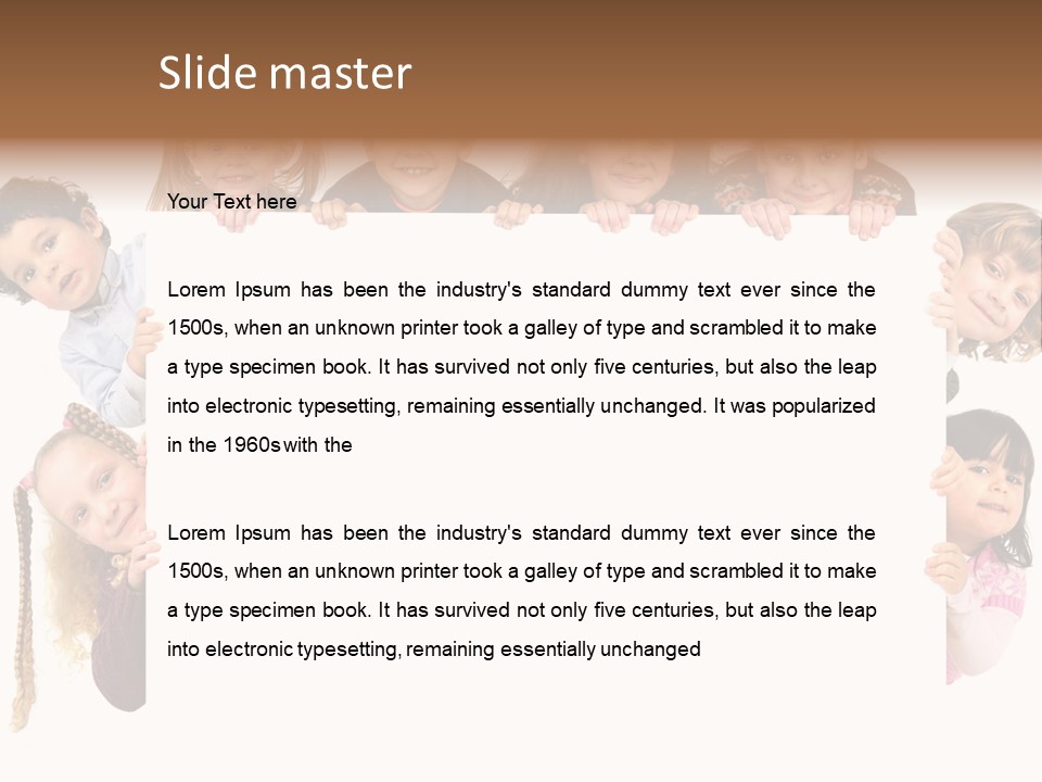 Attractive Childhood Young PowerPoint Template