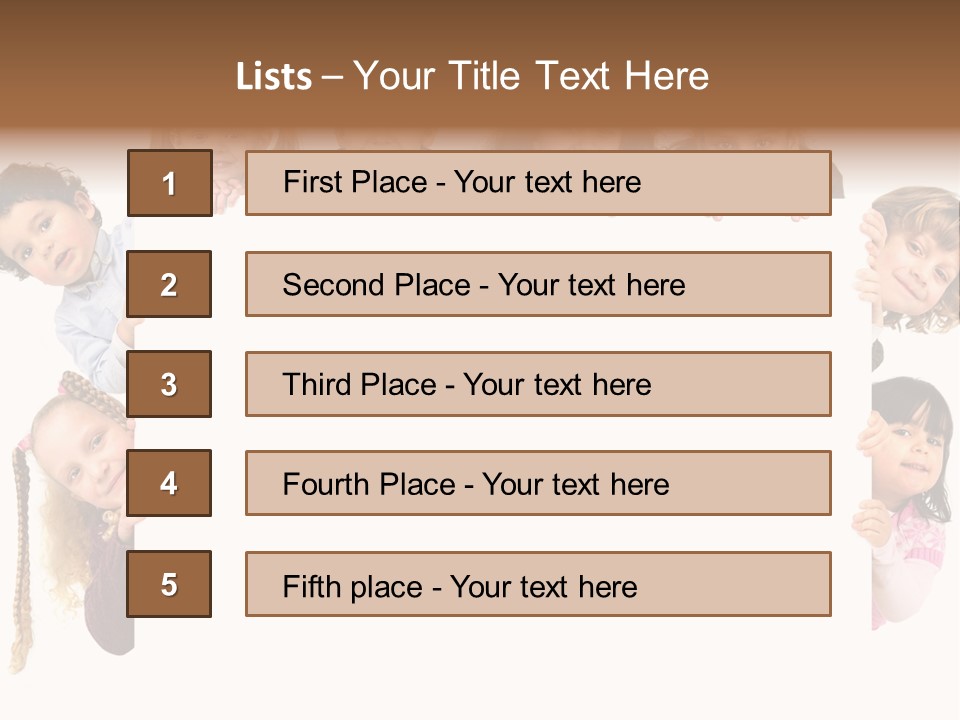 Attractive Childhood Young PowerPoint Template