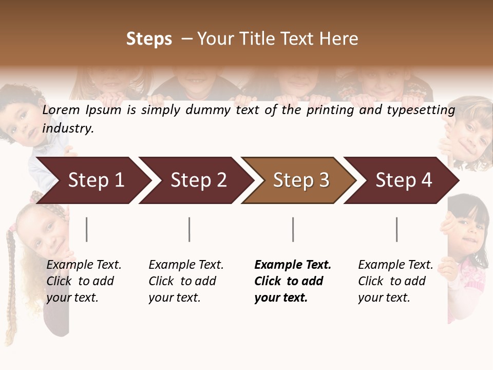 Attractive Childhood Young PowerPoint Template