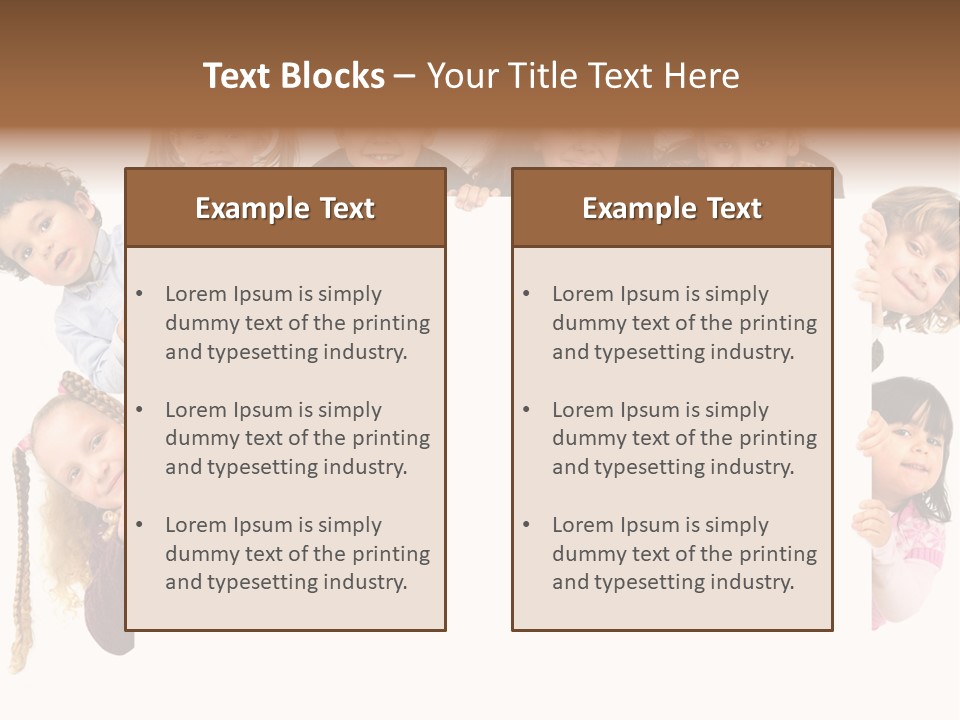 Attractive Childhood Young PowerPoint Template