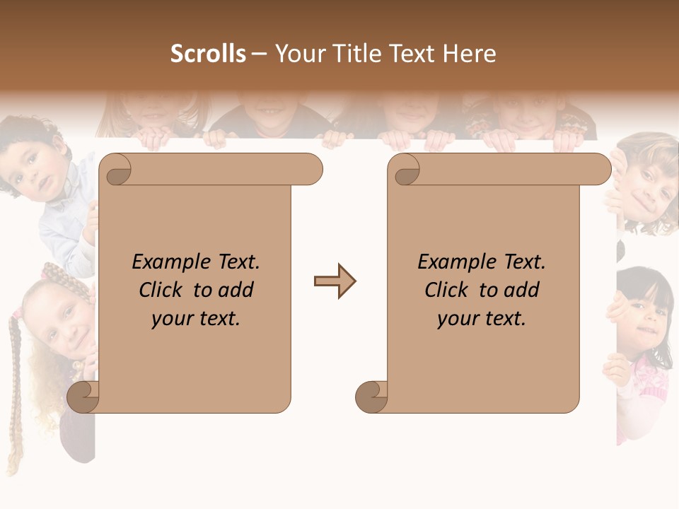 Attractive Childhood Young PowerPoint Template