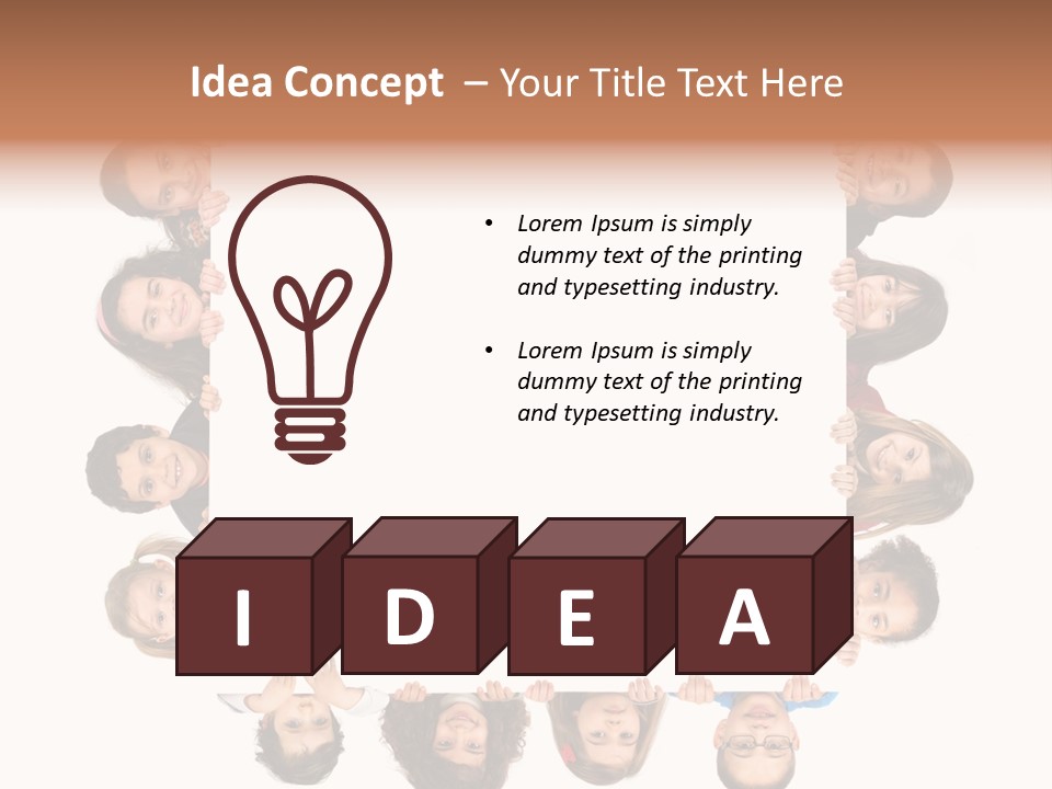 Happiness Background Attractive PowerPoint Template