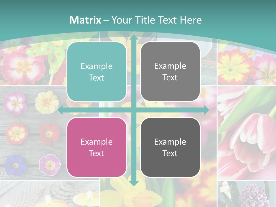 Landhaus Gartenpflanzen Living PowerPoint Template