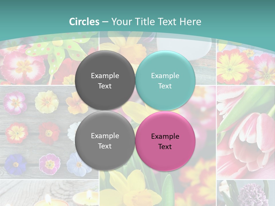 Landhaus Gartenpflanzen Living PowerPoint Template