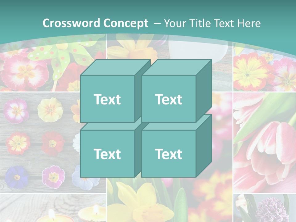 Landhaus Gartenpflanzen Living PowerPoint Template