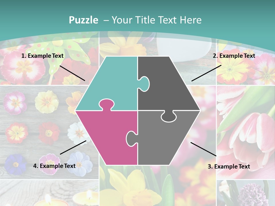 Landhaus Gartenpflanzen Living PowerPoint Template