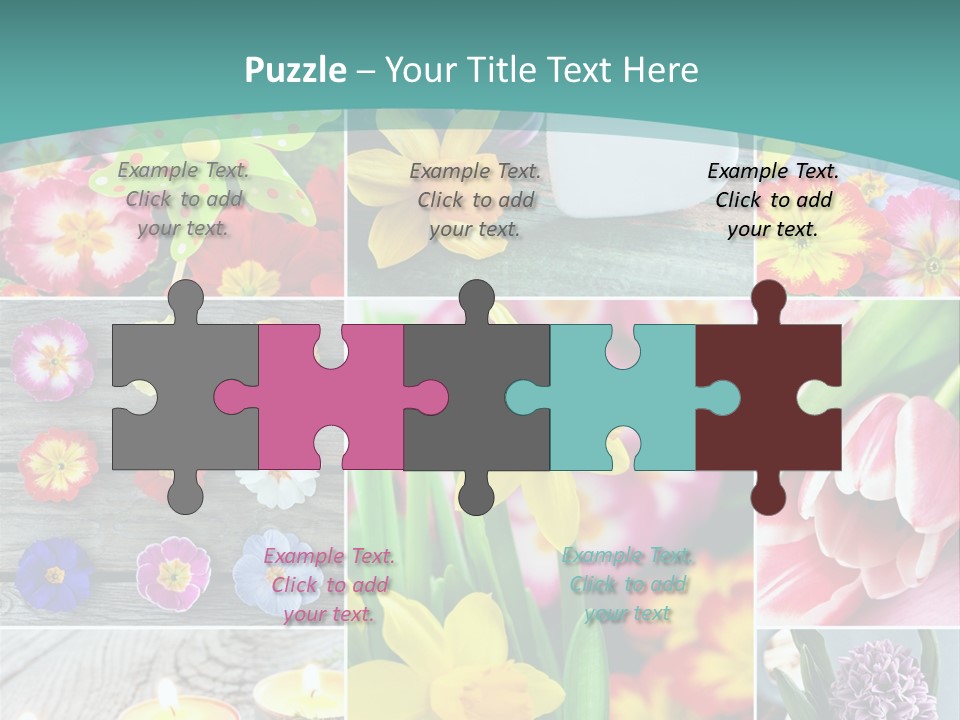 Landhaus Gartenpflanzen Living PowerPoint Template