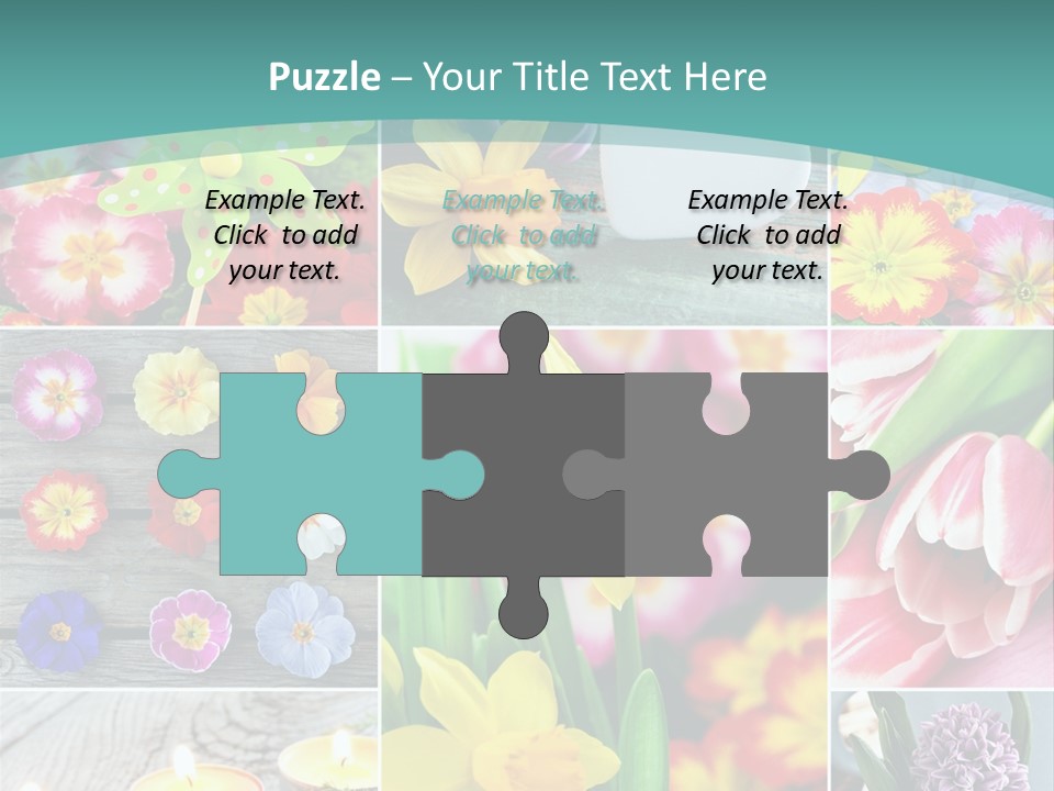 Landhaus Gartenpflanzen Living PowerPoint Template