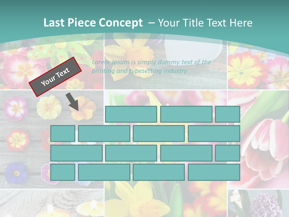 Landhaus Gartenpflanzen Living PowerPoint Template