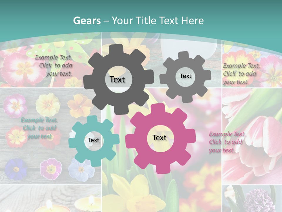 Landhaus Gartenpflanzen Living PowerPoint Template