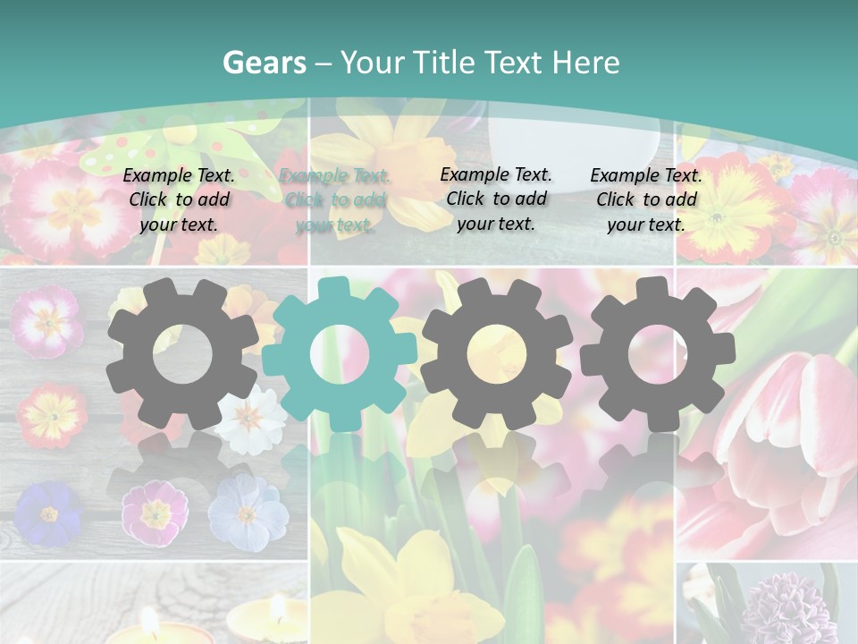 Landhaus Gartenpflanzen Living PowerPoint Template