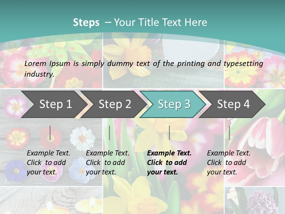 Landhaus Gartenpflanzen Living PowerPoint Template
